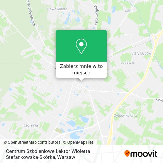 Mapa Centrum Szkoleniowe Lektor Wioletta Stefankowska-Skórka