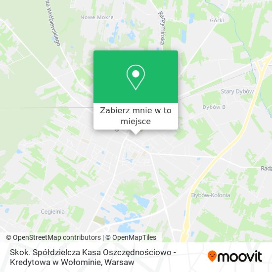 Mapa Skok. Spółdzielcza Kasa Oszczędnościowo - Kredytowa w Wołominie