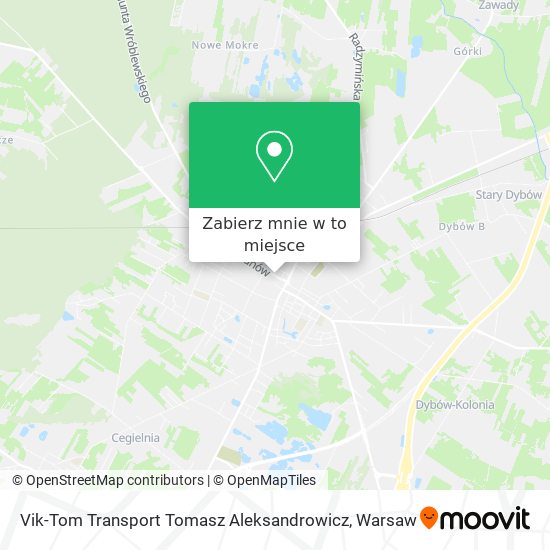 Mapa Vik-Tom Transport Tomasz Aleksandrowicz