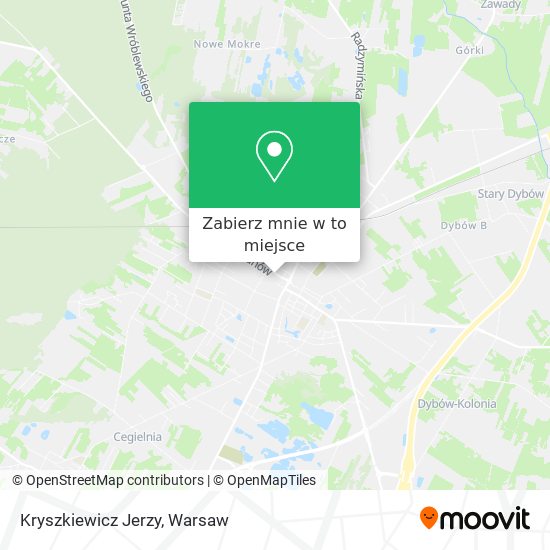 Mapa Kryszkiewicz Jerzy