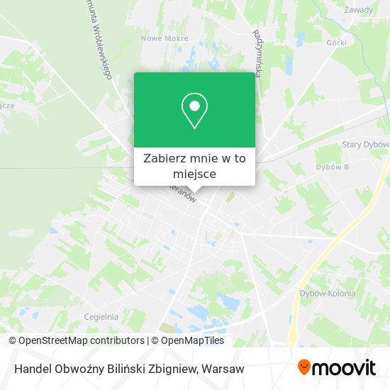 Mapa Handel Obwoźny Biliński Zbigniew