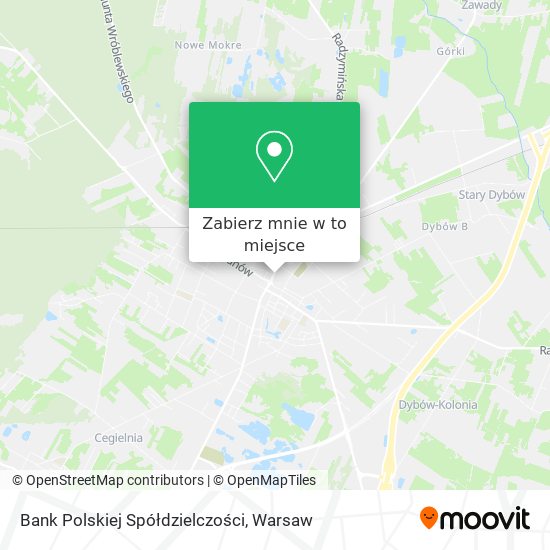 Mapa Bank Polskiej Spółdzielczości