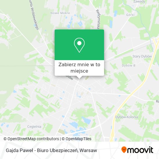 Mapa Gajda Paweł - Biuro Ubezpieczeń