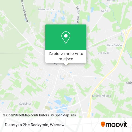 Mapa Dietetyka 2be Radzymin