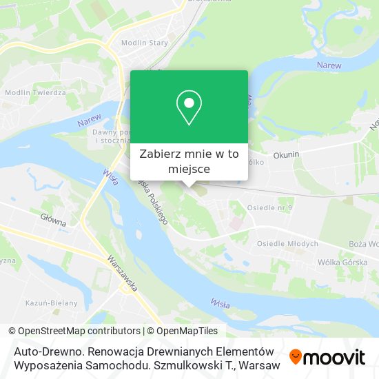 Mapa Auto-Drewno. Renowacja Drewnianych Elementów Wyposażenia Samochodu. Szmulkowski T.