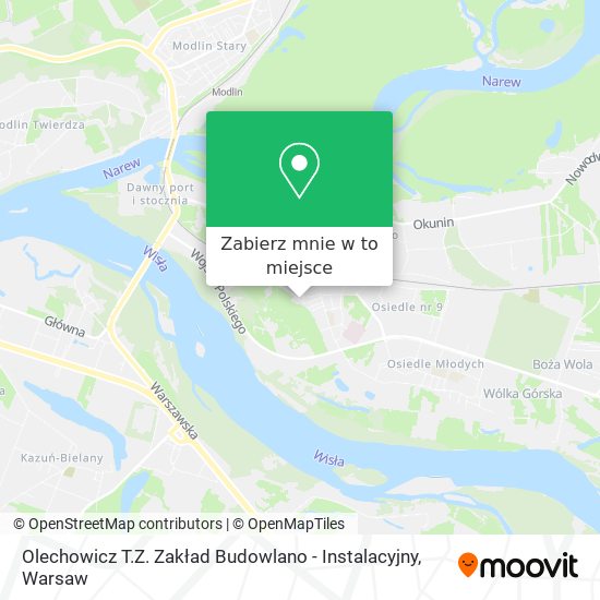 Mapa Olechowicz T.Z. Zakład Budowlano - Instalacyjny