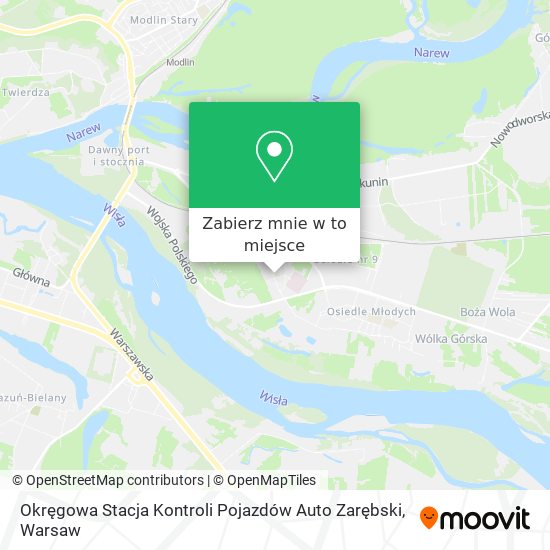 Mapa Okręgowa Stacja Kontroli Pojazdów Auto Zarębski