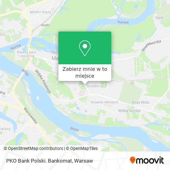 Mapa PKO Bank Polski. Bankomat