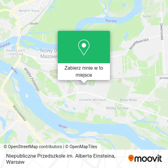Mapa Niepubliczne Przedszkole im. Alberta Einsteina