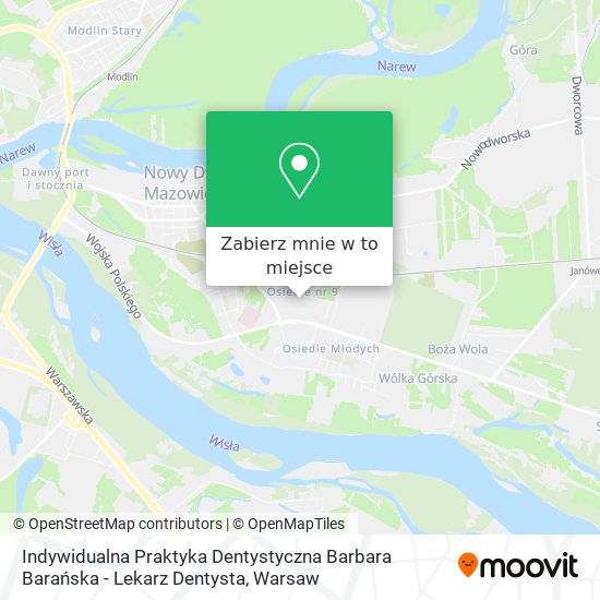 Mapa Indywidualna Praktyka Dentystyczna Barbara Barańska - Lekarz Dentysta