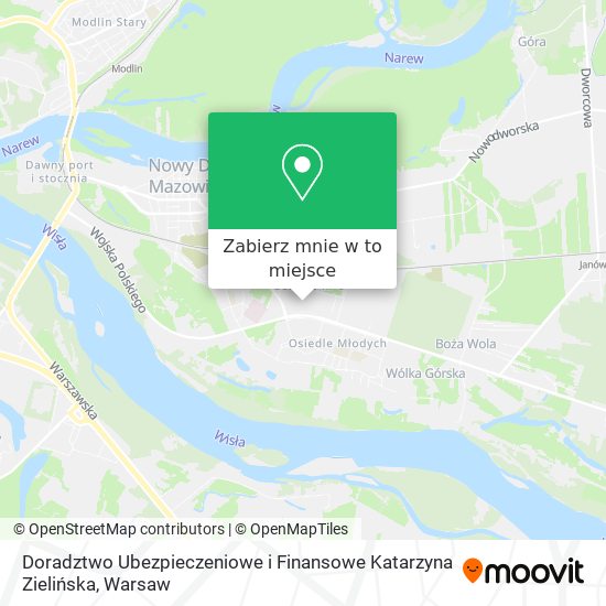 Mapa Doradztwo Ubezpieczeniowe i Finansowe Katarzyna Zielińska