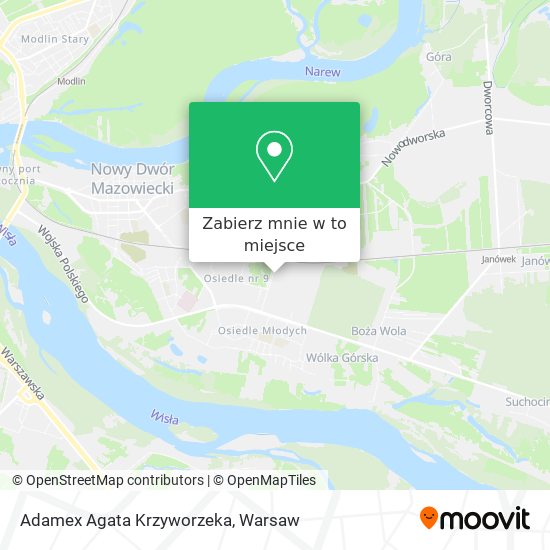 Mapa Adamex Agata Krzyworzeka