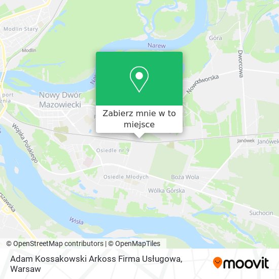 Mapa Adam Kossakowski Arkoss Firma Usługowa