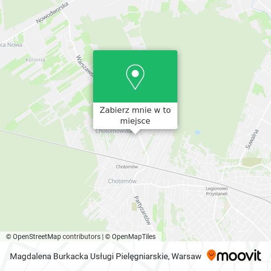 Mapa Magdalena Burkacka Usługi Pielęgniarskie