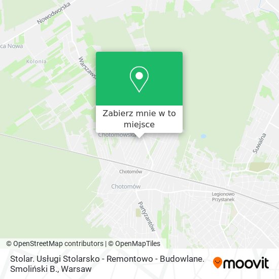 Mapa Stolar. Usługi Stolarsko - Remontowo - Budowlane. Smoliński B.