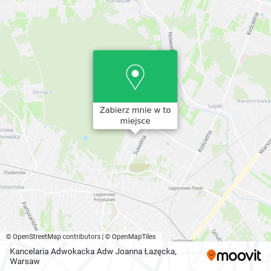 Mapa Kancelaria Adwokacka Adw Joanna Łazęcka