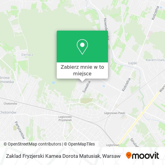 Mapa Zaklad Fryzjerski Kamea Dorota Matusiak