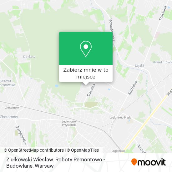 Mapa Ziułkowski Wiesław. Roboty Remontowo - Budowlane