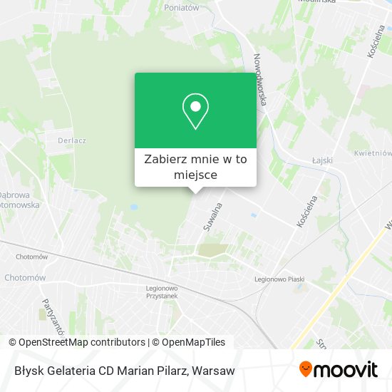 Mapa Błysk Gelateria CD Marian Pilarz