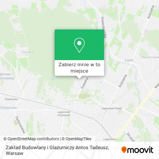 Mapa Zakład Budowlany i Glazurniczy Antos Tadeusz