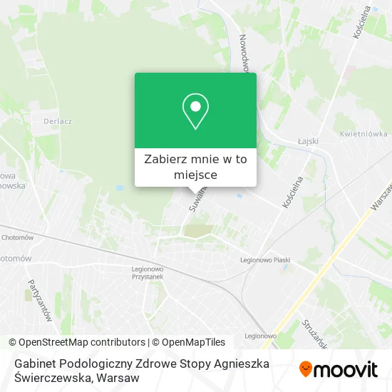 Mapa Gabinet Podologiczny Zdrowe Stopy Agnieszka Świerczewska