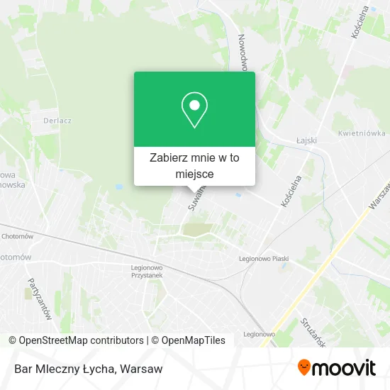 Mapa Bar Mleczny Łycha