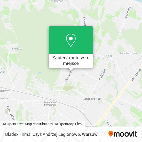 Mapa Bladex Firma. Czyż Andrzej Legionowo