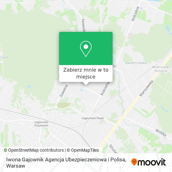 Mapa Iwona Gajownik Agencja Ubezpieczeniowa i Polisa