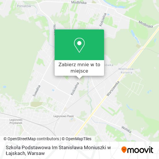 Mapa Szkoła Podstawowa Im Stanisława Moniuszki w Łajskach