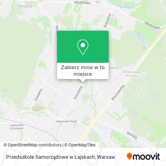 Mapa Przedszkole Samorządowe w Łajskach