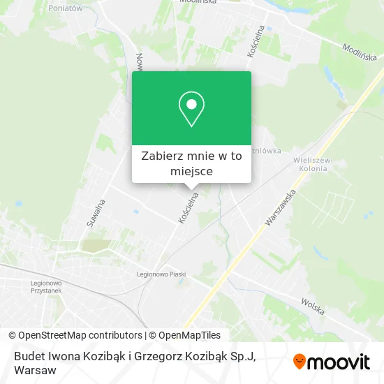 Mapa Budet Iwona Kozibąk i Grzegorz Kozibąk Sp.J