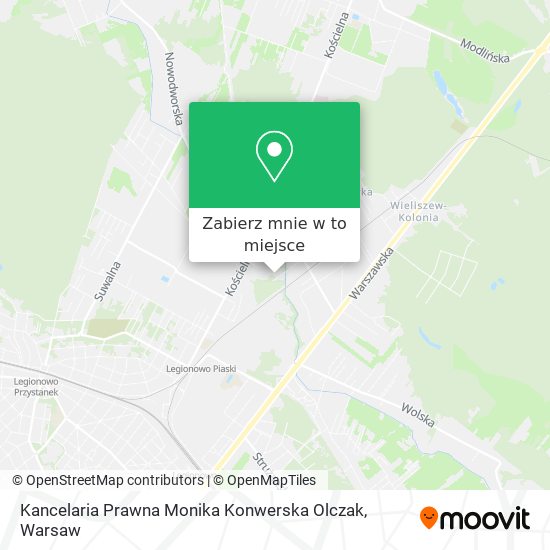 Mapa Kancelaria Prawna Monika Konwerska Olczak