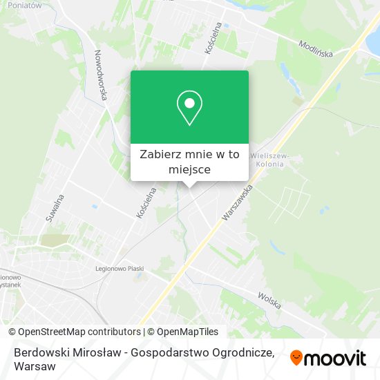 Mapa Berdowski Mirosław - Gospodarstwo Ogrodnicze