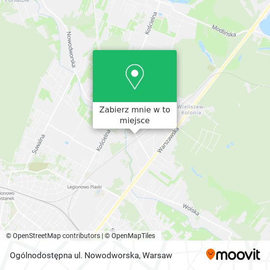 Mapa Ogólnodostępna ul. Nowodworska