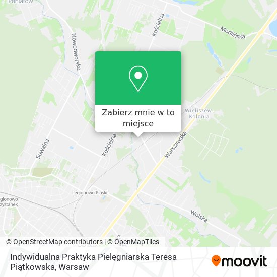 Mapa Indywidualna Praktyka Pielęgniarska Teresa Piątkowska