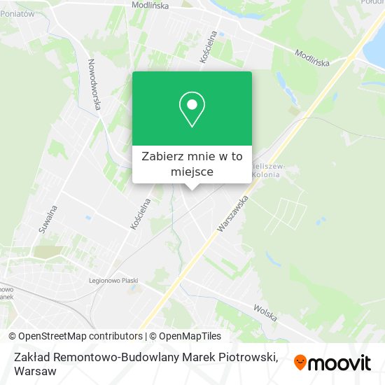 Mapa Zakład Remontowo-Budowlany Marek Piotrowski