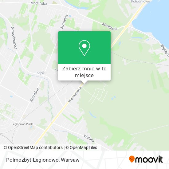 Mapa Polmozbyt-Legionowo