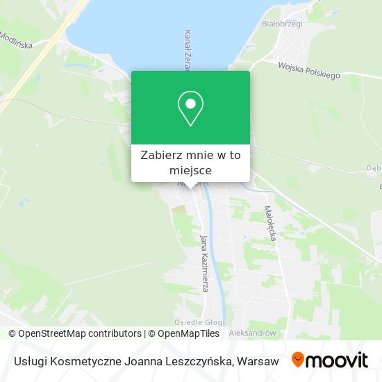 Mapa Usługi Kosmetyczne Joanna Leszczyńska