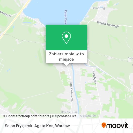 Mapa Salon Fryzjerski Agata Kos