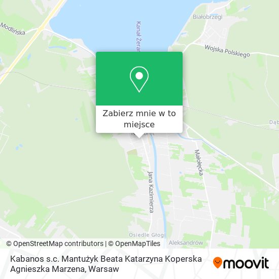 Mapa Kabanos s.c. Mantużyk Beata Katarzyna Koperska Agnieszka Marzena