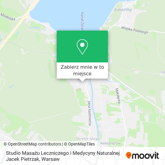 Mapa Studio Masażu Leczniczego i Medycyny Naturalnej Jacek Pietrzak