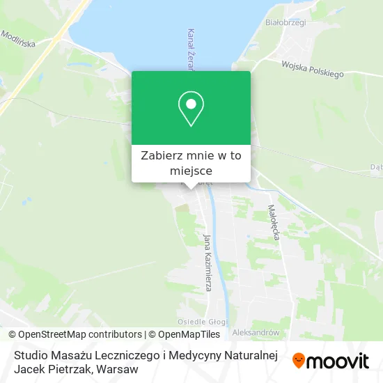 Mapa Studio Masażu Leczniczego i Medycyny Naturalnej Jacek Pietrzak