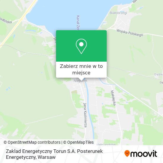 Mapa Zaklad Energetyczny Torun S.A. Posterunek Energetyczny