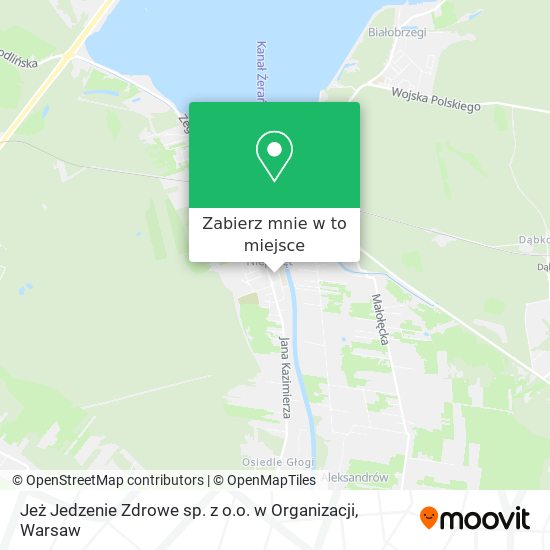 Mapa Jeż Jedzenie Zdrowe sp. z o.o. w Organizacji