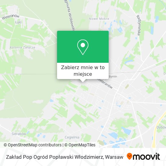 Mapa Zakład Pop Ogród Popławski Włodzimierz