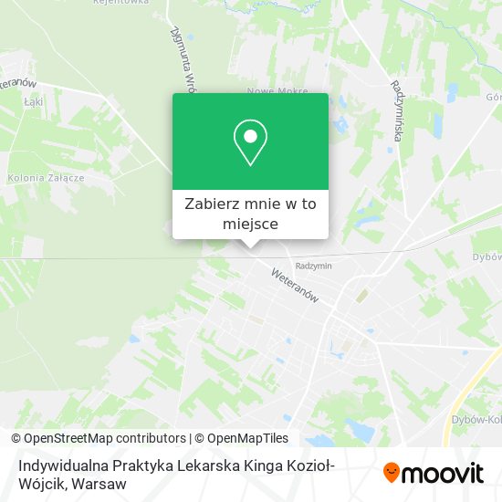 Mapa Indywidualna Praktyka Lekarska Kinga Kozioł-Wójcik