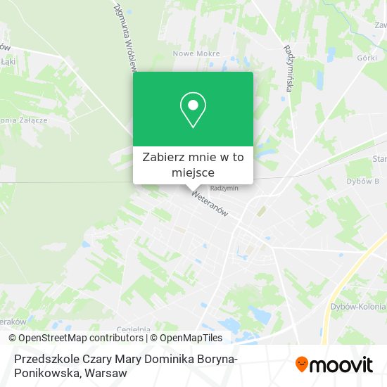 Mapa Przedszkole Czary Mary Dominika Boryna-Ponikowska