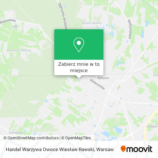 Mapa Handel Warzywa Owoce Wiesław Rawski