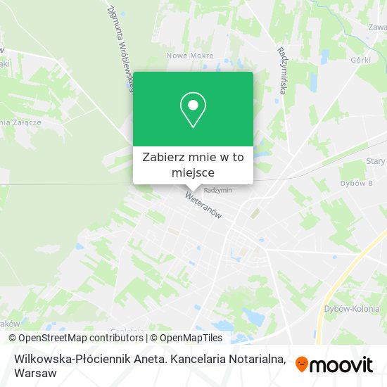 Mapa Wilkowska-Płóciennik Aneta. Kancelaria Notarialna