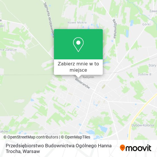 Mapa Przedsiębiorstwo Budownictwa Ogólnego Hanna Trocha